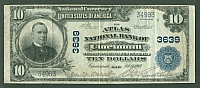 Cincinnati, Ohio, Ch.3639, Atlas NB, 1902PB $10, Ch.VF